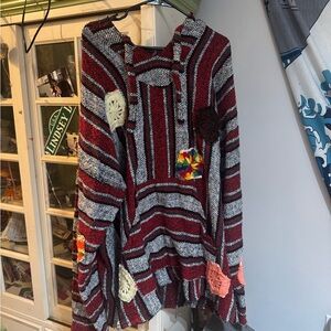 Multicolor Striped Baja Hoodie